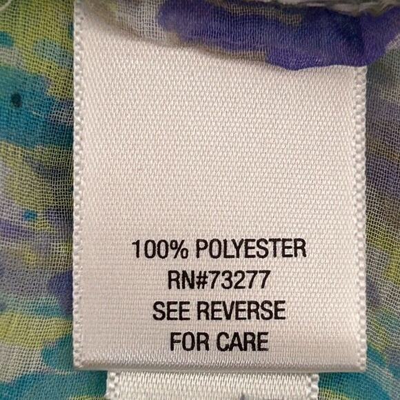 So Womens XL sheer cap sleeve tie top Romantic Bohemian Coquette Fairy - Picture 8 of 8